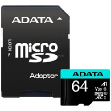 ADATA , Premier Pro UHS-I U3 V30S , 64 GB , MicroS