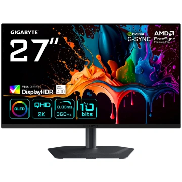 Gigabyte MO27Q3 EK 27 " QD-OLED QHD 360 Hz 0.03 ms