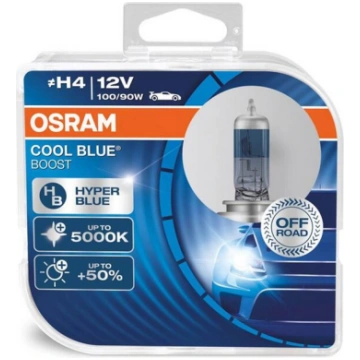 Spuldzes Osram H4 12V 100/90W P43t Cool Blue Boost