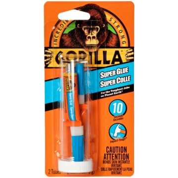 Gorilla 7900301 Super Glue 3 grams - 2 Pack Gorill