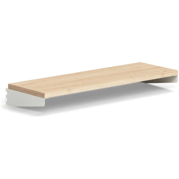 Plaukts RELY, lamināts, 900x300 mm, balts/ozols