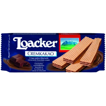 Vafeles Loacker Classic Cremkakao (Chocolate), 90g