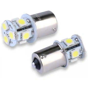 LED spuldze P21W (BA15s), 24V, 8x5050 SMD, 40lm, b