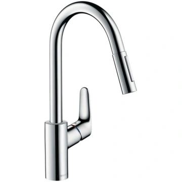 Hansgrohe Focus 240 virtuves maisītājs ar izvelkam