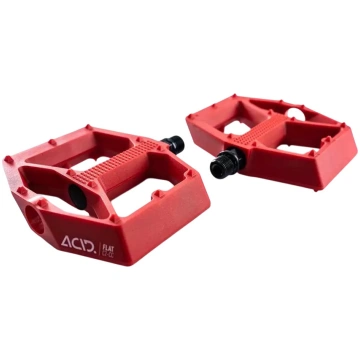 Pedāļi Cube Acid Flat C2-CC, plastmasa, sarkana kr