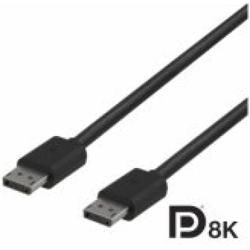 Deltaco Cable DisplayPort 1.4 8K 60Hz 1.5m Black a