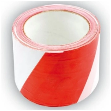 PVC LANE MARKING TAPE WHITE-RED 75X100M (75233)