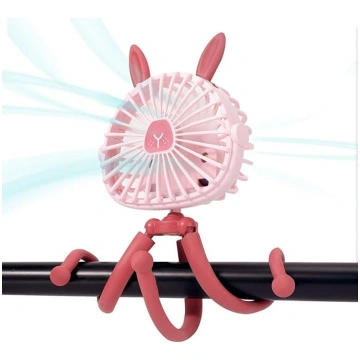 Bērnu ratiņu ventilators ar mīlīgām zaķa ausīm, ve
