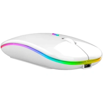 Bezvadu RGB pele, balta Nav norādīts