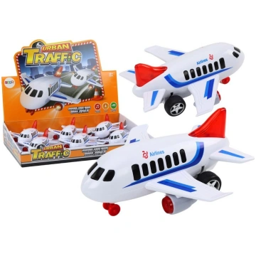 Rotaļu lidmašīna Lean Toys Urban Traffic, balta kr