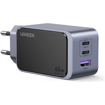 Ugreen Nexode Air 65 W, USB + 2x USB-C barošanas d