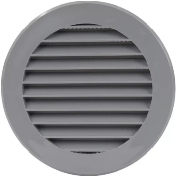 Ventilācijas reste PLAKANA apaļa D-100mm pelēka EU
