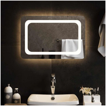 Vannasistabas spogulis ar led, 60x40 cm