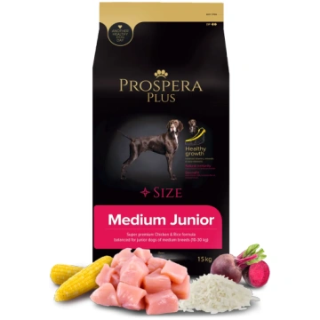 Barība kucēniem – Prospera Plus Medium Junior, 15 