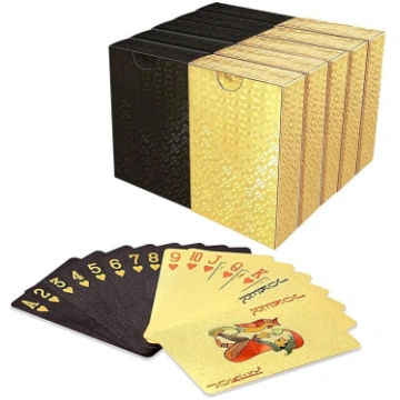 10 komplekti pokera karšu Black Gold - pokera kart