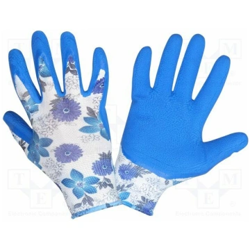 Protective gloves; Size: 8; violet; latex,polyeste