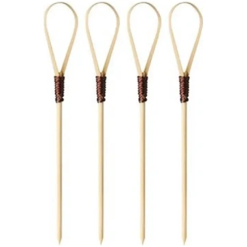Uzkodu iesmi Papstar LOOP bambusa 10 cm, 40 gab., 