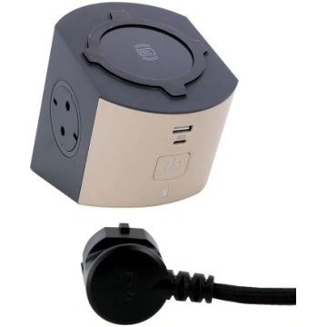 Multi-outlet extension sockets for bedside corner 