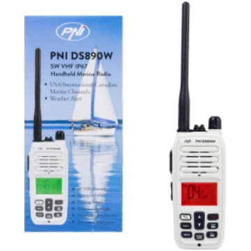 PNI ® Pārnēsājama jūras radio rācija DS890W | 88 k