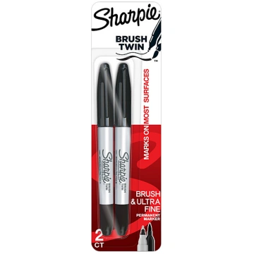 Sharpie Perm Mrk BruSharpie Twin Packet of 2 Boxes