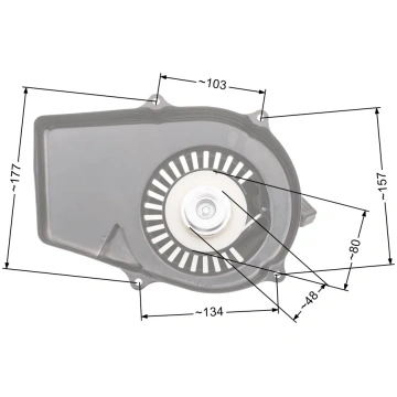 Starteris agregaty chińskie Hecht GG950 2-suw plas