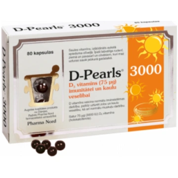 D-Pearls 3000 iu Pharma Nord 80 caps