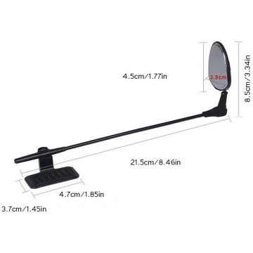 Bike Helmet Mirror 360 degrees Adjustable Lightwei