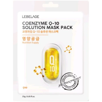 LEBELAGE COENZYME Q-10 Auduma sejas maska ar koenz