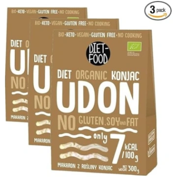 Bioloģiskās Shirataki Konjac udon nūdeles, 385 g —