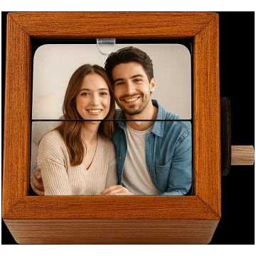 Personalized Flipbook Memory Box - Beech / 16
