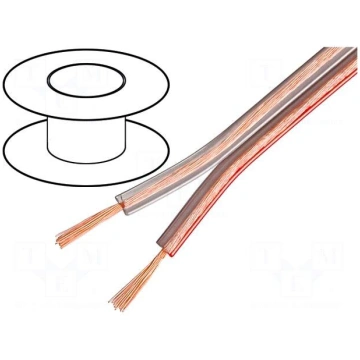 Wire: loudspeaker cable | 2x0,5mm2 | stranded | Cu