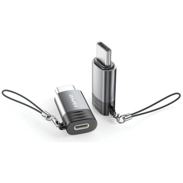 AWEI Adapter A12 Lightning/USB-C, grey