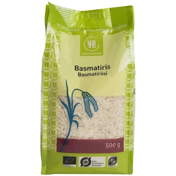Urtekram Food BIO baltie basmati rīsi, 500g