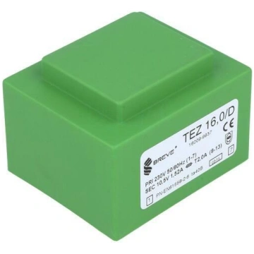 Transformer: encapsulated; 16VA; 230VAC; 10.5V; 15