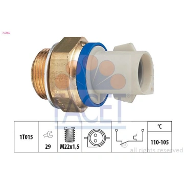 Termoslēdzis, Radiatora ventilators FACET 7.5165