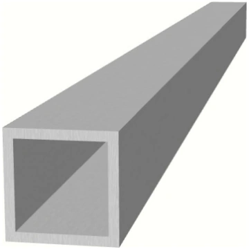 Alumīnija taisnstūra caurule 15x15x1.5 mm, 1 m