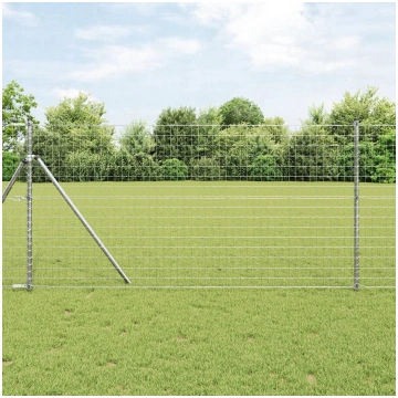 Žogs VidaXL Euro 1,4 x 10 m, cinkota tērauda, meti