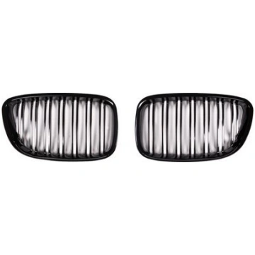 Mtuning Grill Sporta Dubults Ribas Gloss Black Bmw