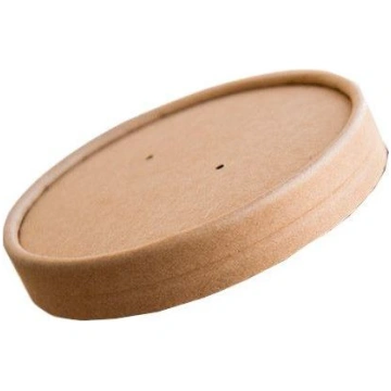 Vāks kartona zupas traukam 470ml KRAFT, 25 gab./pa