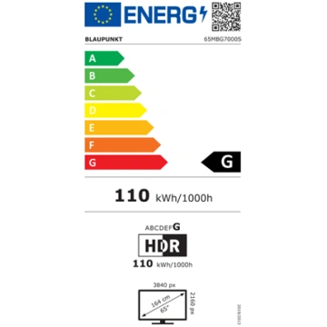 Blaupunkt Mini LED TV , 65MBG7000S , 65 , Smart TV