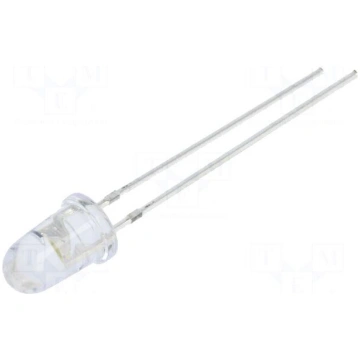 LED | white warm | 5mm | 60000mcd | 8° | Front: co