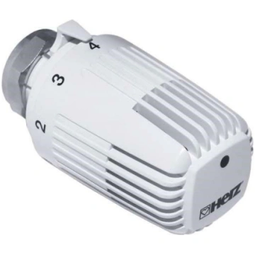 Herz termostata galva, balta M28 x 1.5 standarta 1