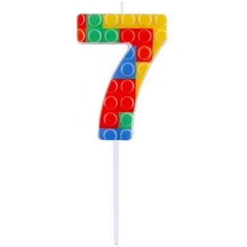 Ciparu svece lego "7"