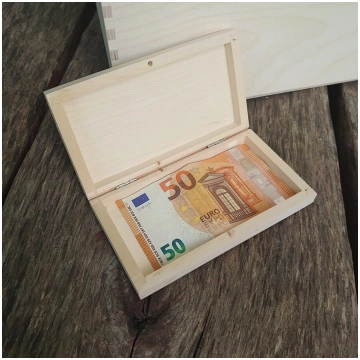 Koka kaste naudas banknotēm vai dāvanu kartēm/ZSKK