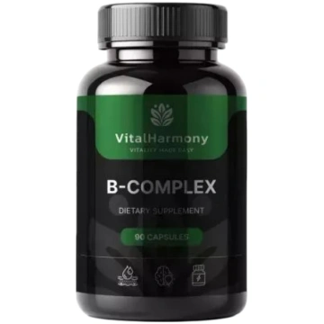 B Complex B vitamīnu komplekss 90 kapsulas Vitalha