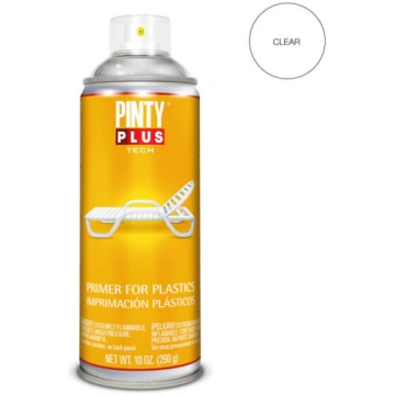 Caurspīdīga grunts plastmasai aerosolā 400ml Pinty