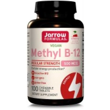 Methyl B-12, 500mcg (Cherry) - 100 vegan chewable