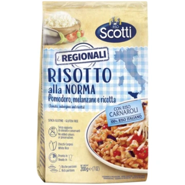 Riso Scotti Risotto with Tomato Aubergines & Ricot