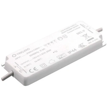 12W Impulsu LED barošanas bloks 12V 1A, IP44, 12x5
