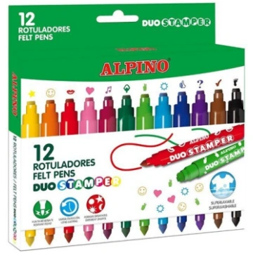 Flomāsteri Alpino, Duo Stamper, 12 krāsas